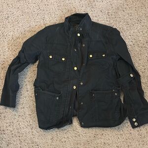 JCrew black jacket size medium with gold buttons